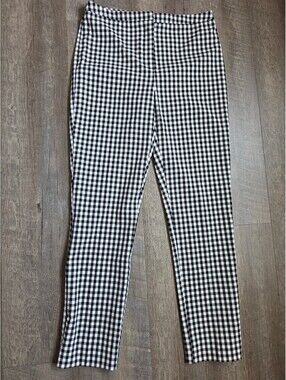 Calypso St. Barth Women's Black and White Gingham Pants Size 4